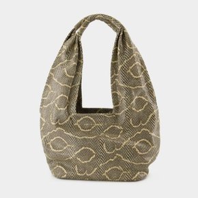 [해외배송] 시라크 스몰 프린트 토트백 Small Hobo Bag Beige Black Python