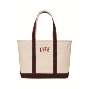 LIFE TOTE BAG_BURGUNDY