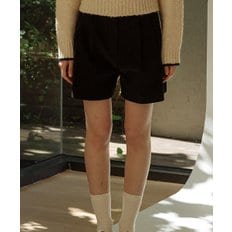 Corduroy two turk short pants_Black