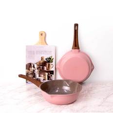  국산제조  코팅 글램레트로 수구 궁중팬 24cm 핑크