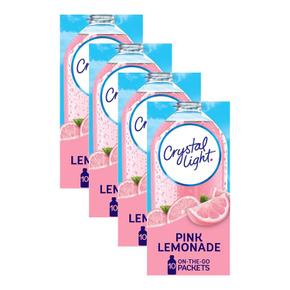 [해외직구] Crystal Light 크리스탈라이트 핑크 레모네이드 무설탕 드링크 믹스 10입 4팩