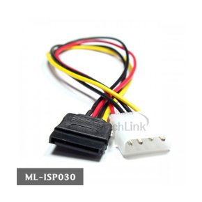 (MachLink) IDE-SATA 전원 변환 케이블 젠더 30cm, ML-ISP030