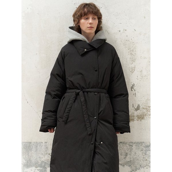 Brea Long Padding Coat (Black)