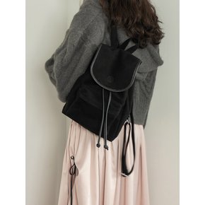 suede backpack_black