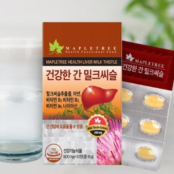 인터샵 건강한 간 건강 영양제 밀크시슬 실리마린 면역력 비타민 비
