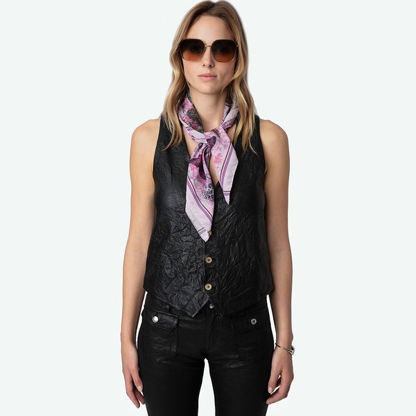 [여주점] 실크 스카프 Blondie Butterfly Silk Scarf  ZE4FFACSC002Z31