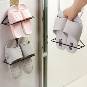 부착식 삼각 실내화 걸이 부착식 실내화 걸이