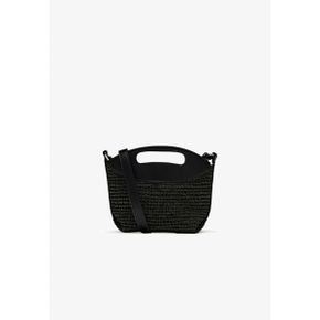 4418115 Massimo Dutti MINI WITH STRAP - Across body bag black