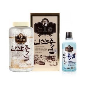 인산가 소금 9회 죽염 고체 1kg +(물죽염 실버 300ml 증정)