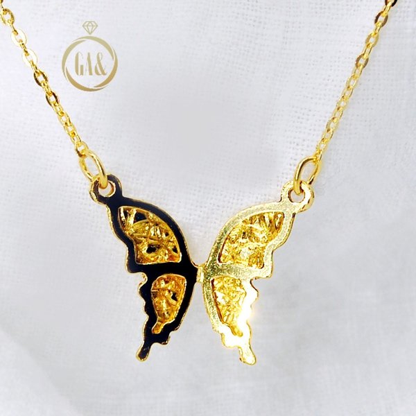 [가앤] 24k순금 블링 나비 목걸이 3.75g