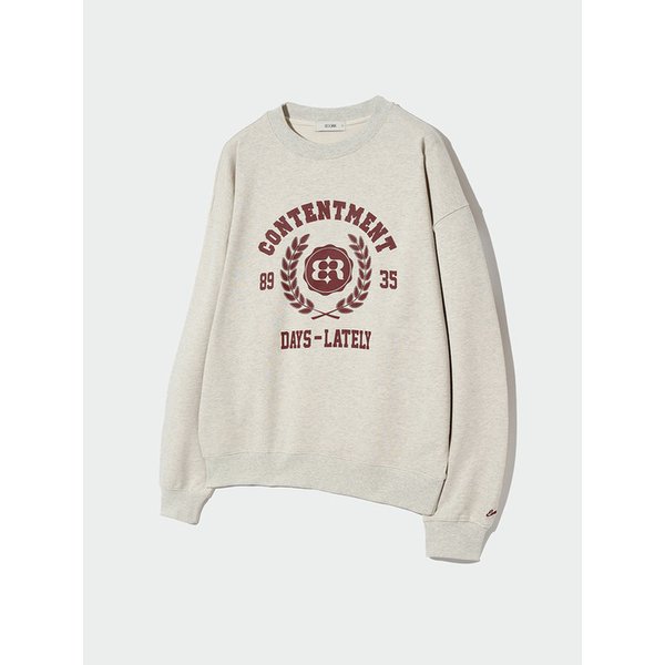 월계수 로고 스웨트셔츠_오트밀