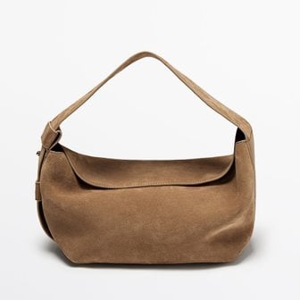  [Massimo Dutti Suede shoulder bag] 마시모두띠 스웨이드 숄더백 토트백 Beige