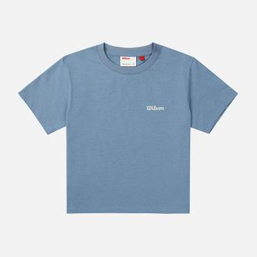 윌슨 우먼 퓨어드라이 스몰로고 티셔츠/LBL/W253002NTS78