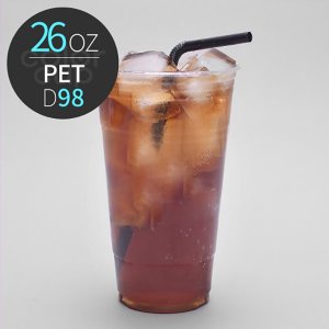  PET 780ml (26oz) D98 아이스 음료 투명컵 500개