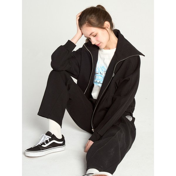 active string high neck zip-up- U1C12JCD900