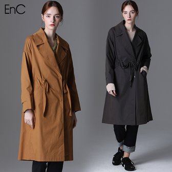 EnC 허리 스트링 포인트 롱 트렌치 코트  택가격  359000원 _P346663434