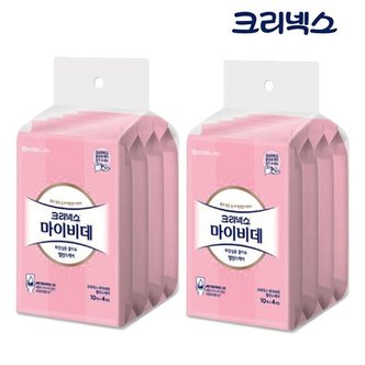 땡큐온 크리넥스 밸런스케어 마이비데 물티슈 10매 x8개_P351044007