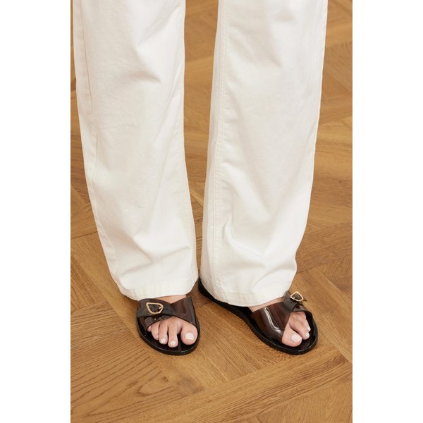 필리아 젤리 PVC 슬라이드 블랙 46376663163089392