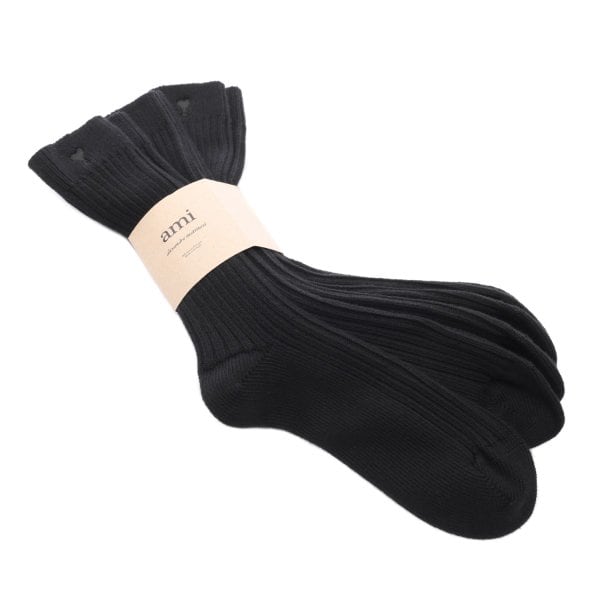 [부산점] 25FW 여성 하트 로고 양말 (USC611 AK0007 001 W 25F)