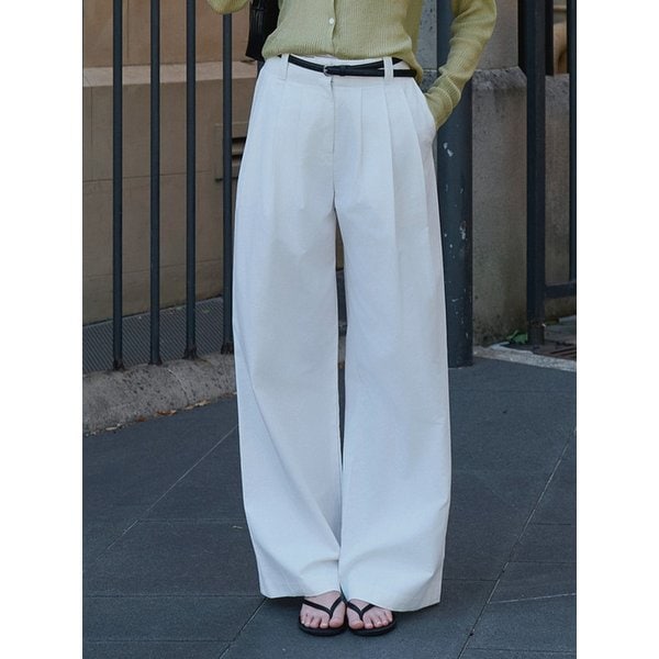 어반 와이드 팬츠 화이트 amr2005