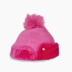 어그 키즈 양가죽 팜팜 모자 17395 SHEEPSKIN POM HAT / 브라이트 핑크