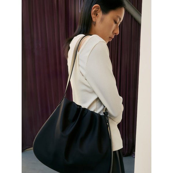 Nylon Hobo Bag  Black (KE51D3M015)