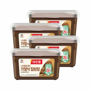 해찬들 나트륨을 줄인 가정식 집된장 1kg x4개