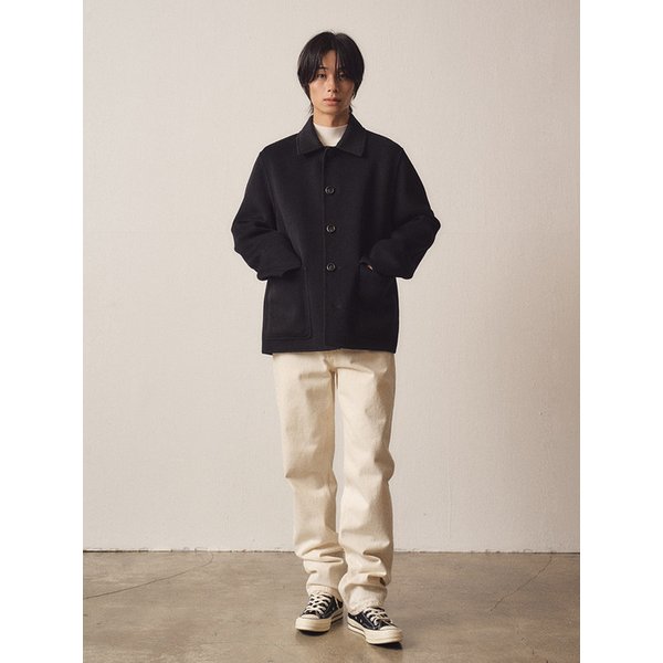 Cashmere Blend Handmade Patchpoket Jacket_Dark Navy