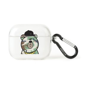 AirPods 3rd Generation CASE CAMOUFLAGE BEAR GREEN CLEAR