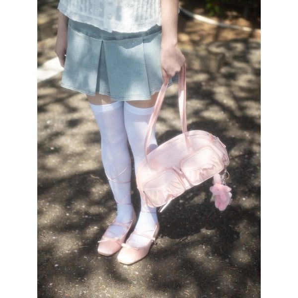 앨리스 스트링 플랫 슈즈 (핑크)