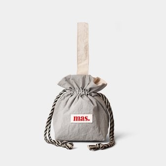 마스마룰즈 Solid string bag _ Gray