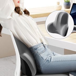 쿠션 메모리폼 등쿠션 D100 바른자세 차량 사무실 의자 허리 등 받이 받침