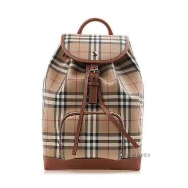 버버리 FW24 여성 버버리 체크 백팩 8097580 LL MD BACKPACK DFC A7026