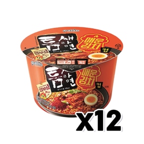 틈새라면 매운김치컵 큰컵사발면 105g x 12개