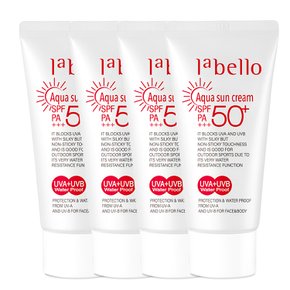 아쿠아 워터프루프 썬크림 50ml 4개 SPF50+ PA+++