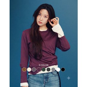 여성 F/W 퍼펙트 긴팔 티셔츠 05326903 (9COLOR)