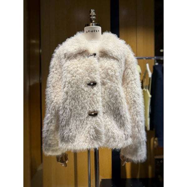 [시흥점] 여성 토굴버튼 페이크퍼 자켓 (ES1EM204)