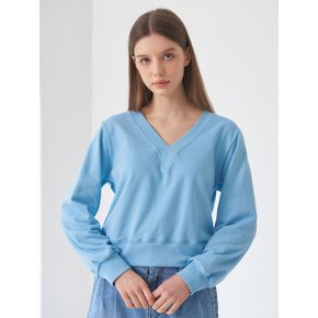 planet-91 V neck sweatshirt_blue