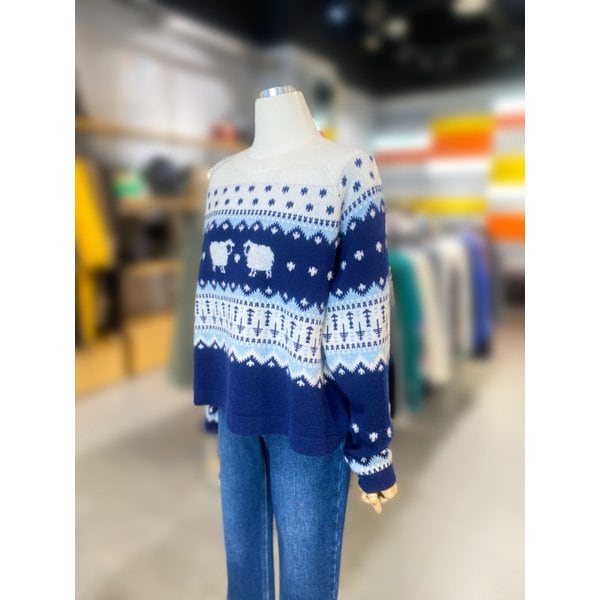 [여주점] 양 자카드 니트 풀오버 (BAKPA6561)