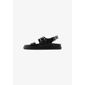 5065864 Massimo Dutti FLAT WITH BUCKLES - Sandals black