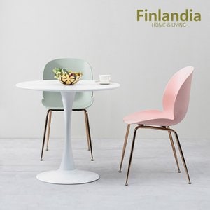 핀란디아 러브 원형 2인 식탁/테이블세트(의자2)