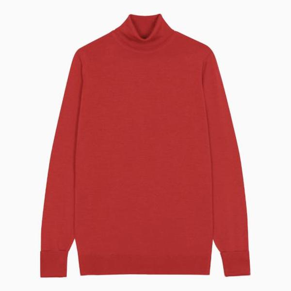 존스메들리 스웨터 CHERWELL PULLOVER ROLL NECK LS REDWOOD