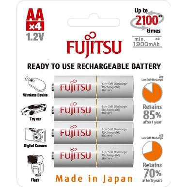 AA 2000mAh 충전지 4알 후지쯔 스탠다드충전지 HR-3UTC(4B)