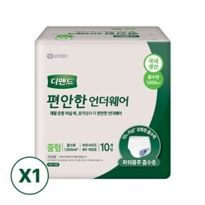 편안한 언더웨어 성인용 팬티 기저귀 대형 10매