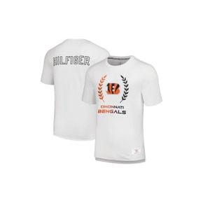 4277546 Tommy Hilfiger Mens White Cincinnati Bengals Miles T-Shirt