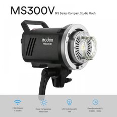 Godox MS300-V 300W 2.4G X GN58 5600K Bowens 0.1-1.3 - 110V 플래시 플래시 업그레이드 된