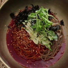 강릉맛집 동해비빔막국수 4팩(메밀생면 4팩/양념장 4팩)