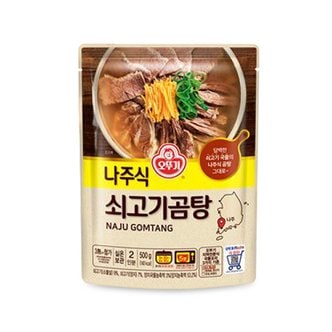 인정식탁 [오뚜기] 나주식 쇠고기곰탕 500g x 12