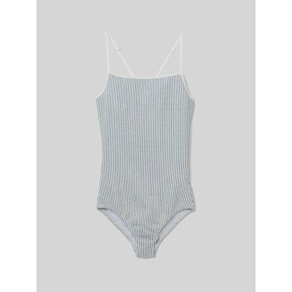 [25 SUMMER][SALT Label] TERRY ONEPIECE SWIMSUIT_BLUE