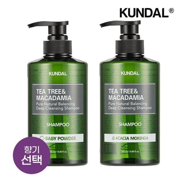 티트리 앤 마카다미아 딥 클렌징 지성 샴푸 500ml x2개 (선택)